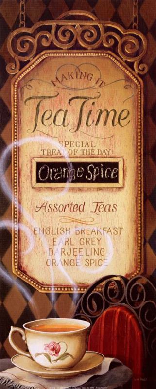 Tea Time Menu painting - Lisa Audit Tea Time Menu Art Print