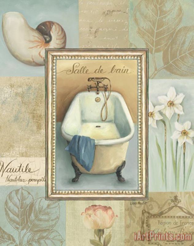 Lisa Audit Tranquil Bath II Art Print