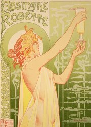 Livemont Reproduction Of A Poster Advertising 'robette Absinthe' painting