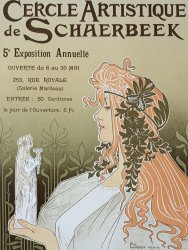 Livemont Reproduction Of A Poster Advertising 'schaerbeek's Artistic Circle painting