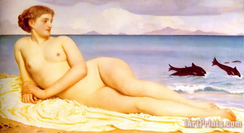 Actaea, The Nymph of The Shore painting - Lord Frederick Leighton Actaea, The Nymph of The Shore Art Print