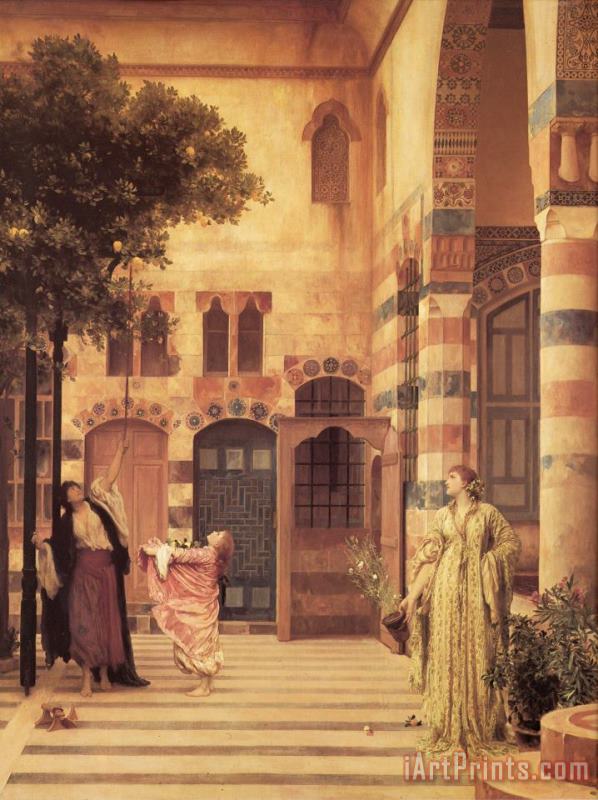 Old Damascus Jew's Quarter painting - Lord Frederick Leighton Old Damascus Jew's Quarter Art Print
