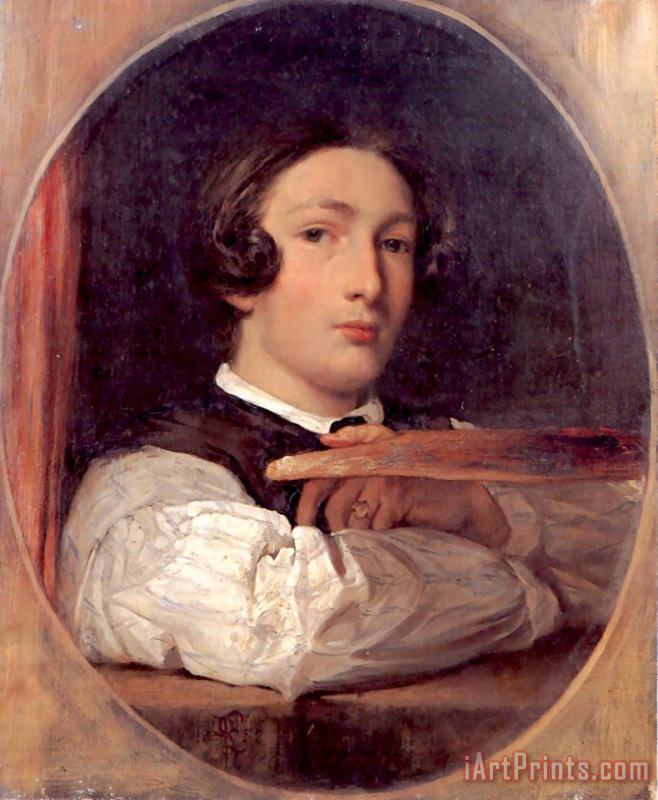 Lord Frederick Leighton Selfportrait As a Boy Art Print