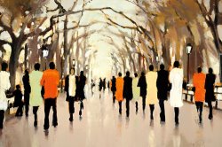 Lorraine Christie Poet's Walk painting
