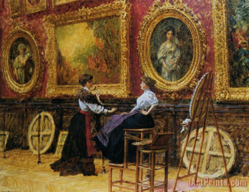 Louis Beroud Musee Du Louvre Art Painting