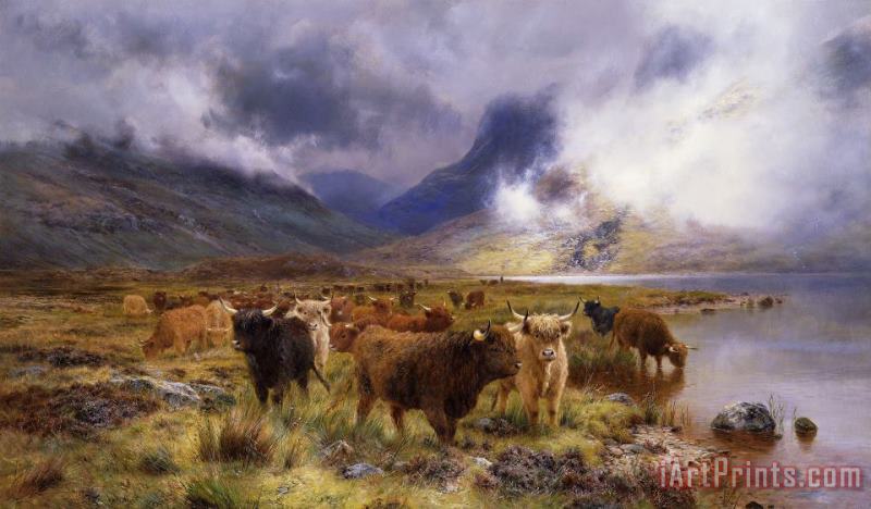Through Glencoe By Way To The Tay painting - Louis Bosworth Hurt Through Glencoe By Way To The Tay Art Print
