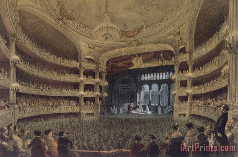 Academie Imperiale De Musique Paris painting - Louis Jules Arnout Academie Imperiale De Musique Paris Art Print