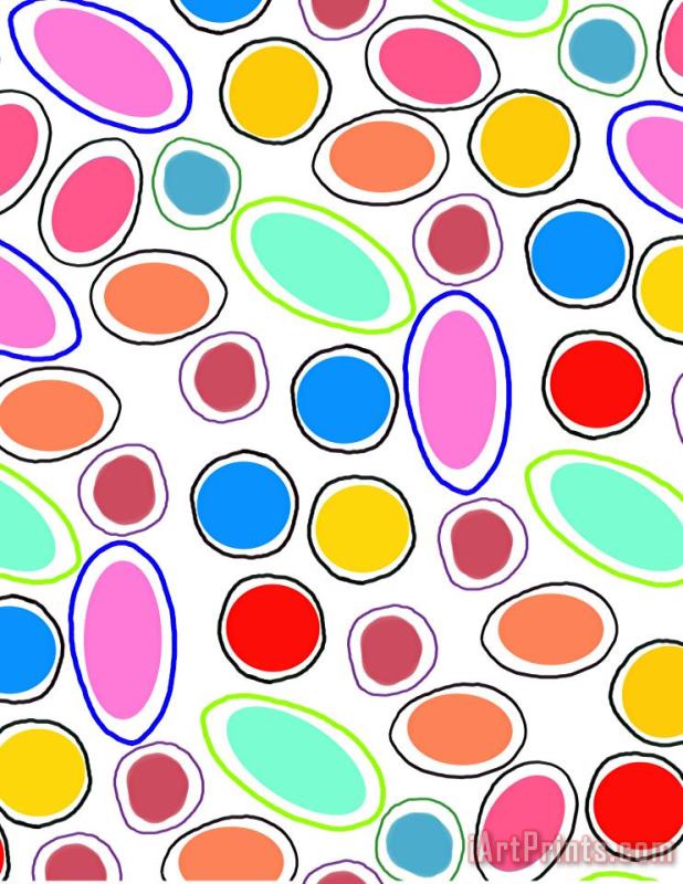 Candy Spots painting - Louisa Knight Candy Spots Art Print