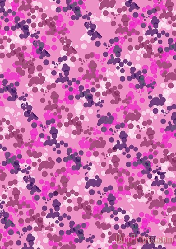 Dotted Camo painting - Louisa Knight Dotted Camo Art Print