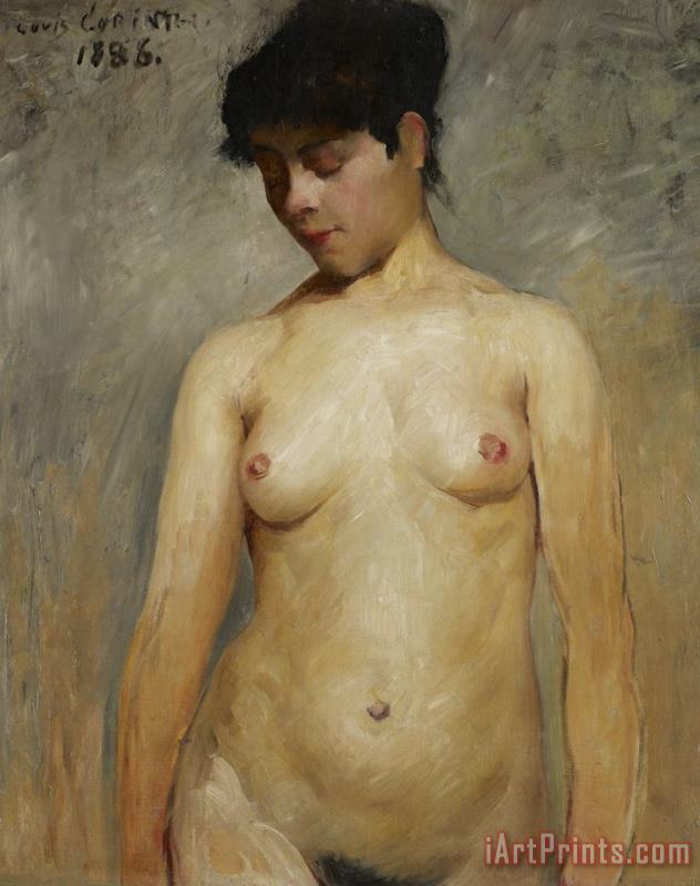 Nude Girl painting - Lovis Corinth Nude Girl Art Print