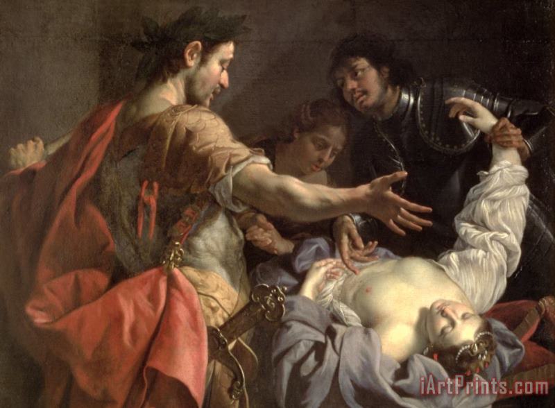 The Death Of Cleopatra painting - Luca Ferrari The Death Of Cleopatra Art Print