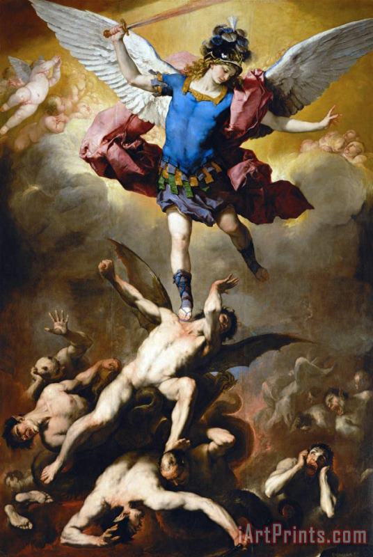The Fall of The Rebel Angels painting - Luca Giordano The Fall of The Rebel Angels Art Print