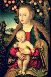 Lucas Cranach the Elder Virgin and Child under an Apple Tree