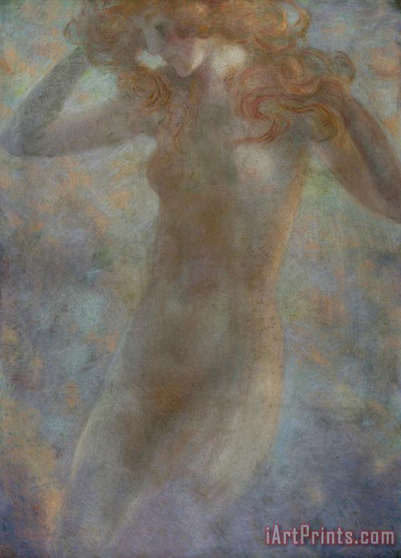The Nymph painting - Lucien Levy-Dhurmer The Nymph Art Print