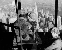 LW Hine Riveters on the Empire State Building