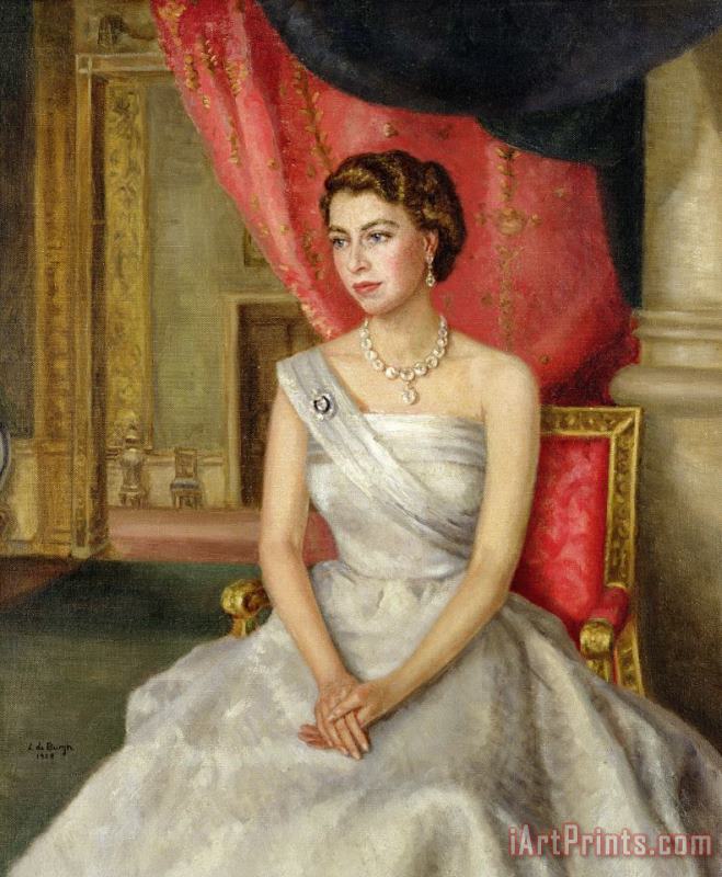 Lydia de Burgh Queen Elizabeth II Art Painting