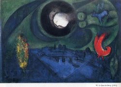 Marc Chagall Bercy Enbankement 1953 painting