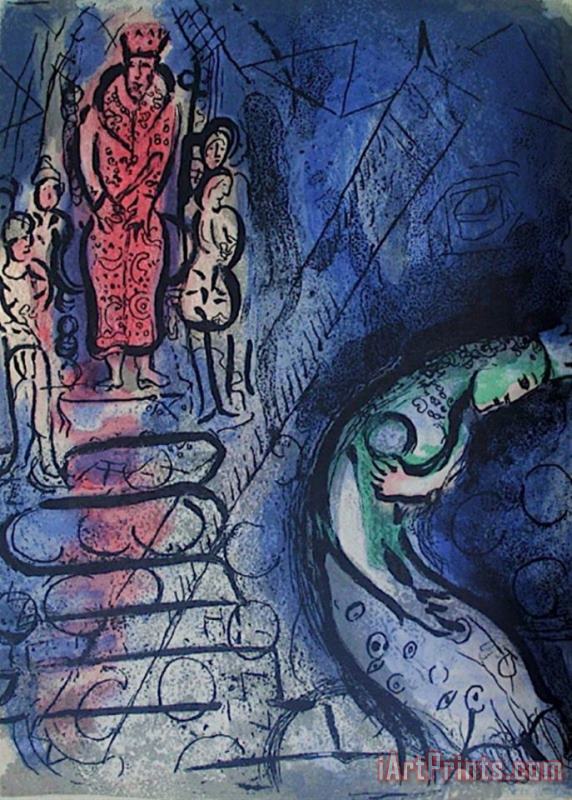 Marc Chagall Bible Assuerus Chasse Vasthi Art Painting