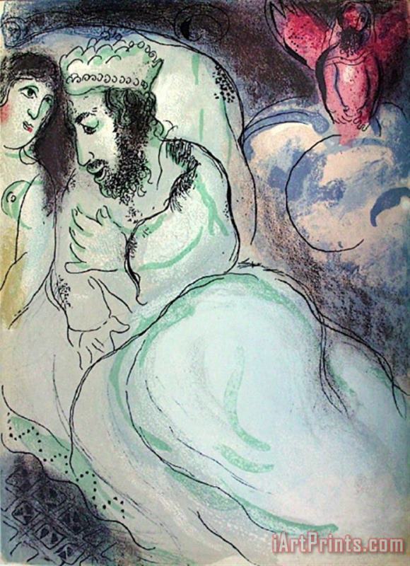 Bible Sara Et Abimelech painting - Marc Chagall Bible Sara Et Abimelech Art Print