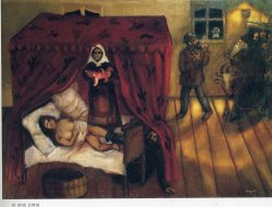 Marc Chagall Birth 1910 painting