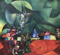 Marc Chagall Calvary. 1912 painting