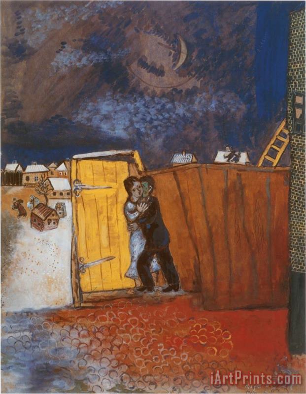 Marc Chagall Claire De Lune Art Print