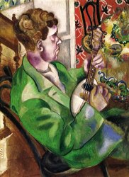 Marc Chagall David in Profile 1914 painting