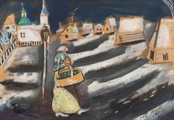 Marc Chagall Debut D'hiver Russe, 1912 painting