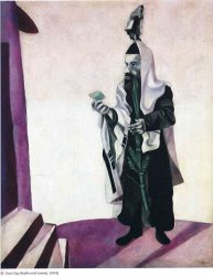 Marc Chagall Feast Day Rabbi with Lemon 1914 painting