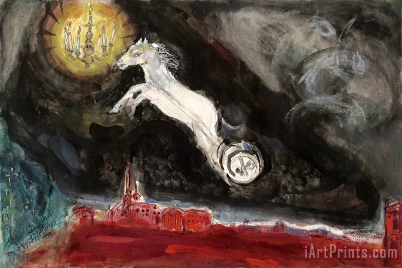 Marc Chagall Finale of The Ballet Aleko 1942 Art Print