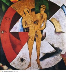 Marc Chagall Homage to Apollinaire 1912 painting
