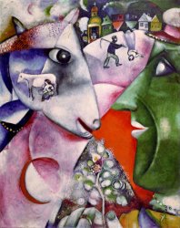 Marc Chagall I And The Village 1911 painting