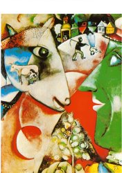 Marc Chagall I And The Village C 1911 painting