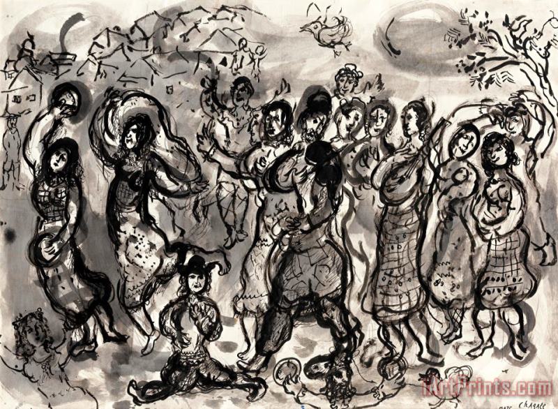 Marc Chagall La Danse Art Print