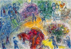Marc Chagall La Joie Au Cirque, 1983 painting