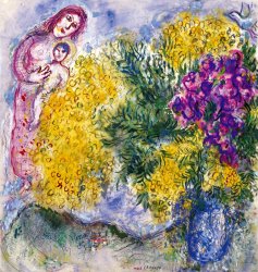 Marc Chagall Mimosas Et Iris, 1964 1969