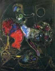 Marc Chagall Night 1953 painting