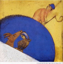 Marc Chagall Peasant Life The Stable Night Man with Whip 1917 painting