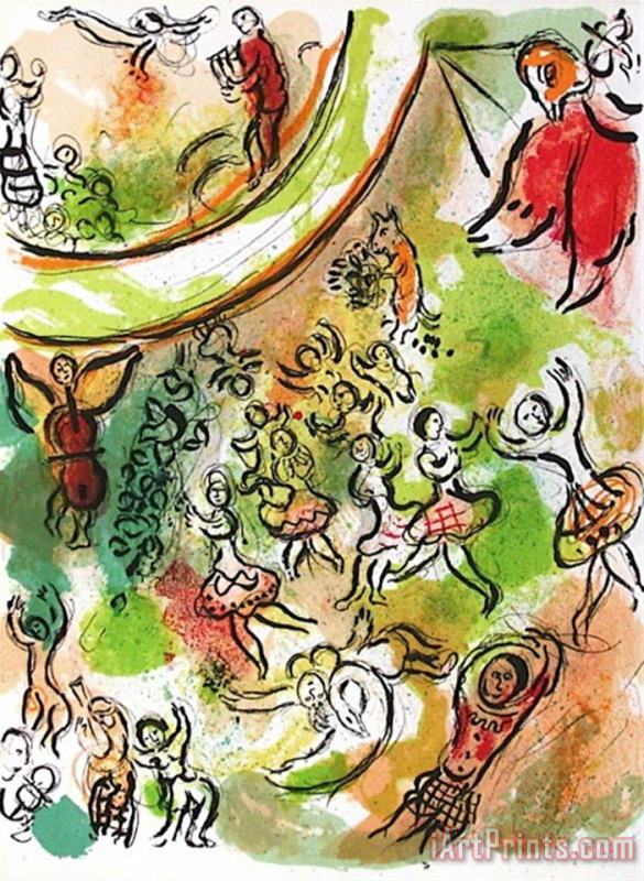 Marc Chagall Plafond De L Opera Frontispice Art Print