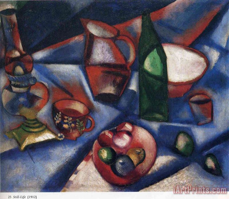 Marc Chagall Still Life 1912 Art Painting
