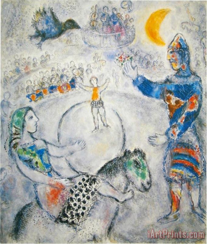 The Big Grey Circus painting - Marc Chagall The Big Grey Circus Art Print