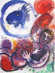 Marc Chagall The Blue Goat painting
