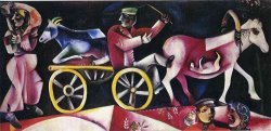 Marc Chagall The Cattle Dealer 1912 painting