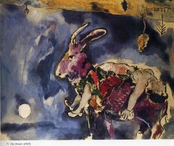 Marc Chagall The Dream The Rabbit 1927 painting