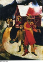 Marc Chagall The Fiddler 1914 painting