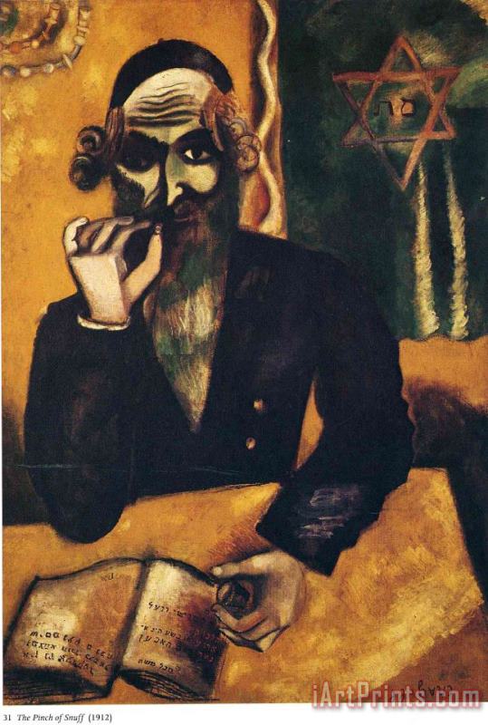 Marc Chagall The Pinch of Snuff 1912 Art Painting