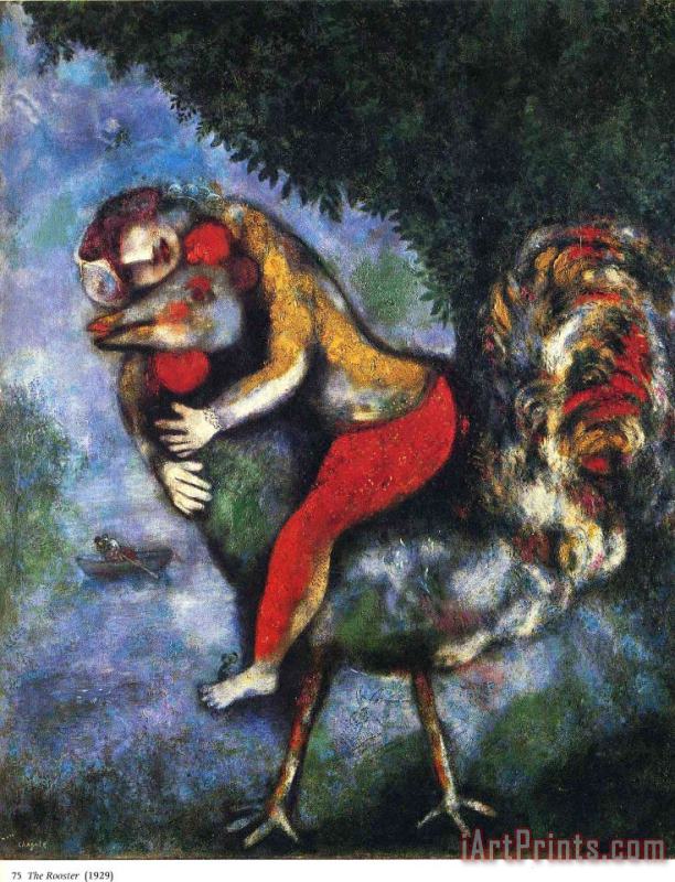 Marc Chagall The Rooster 1929 Art Painting