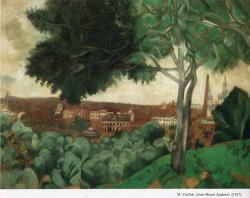 Marc Chagall Vitebsk From Mount Zadunov 1917 painting