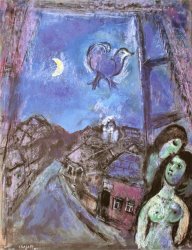 Marc Chagall Window in The Evening painting