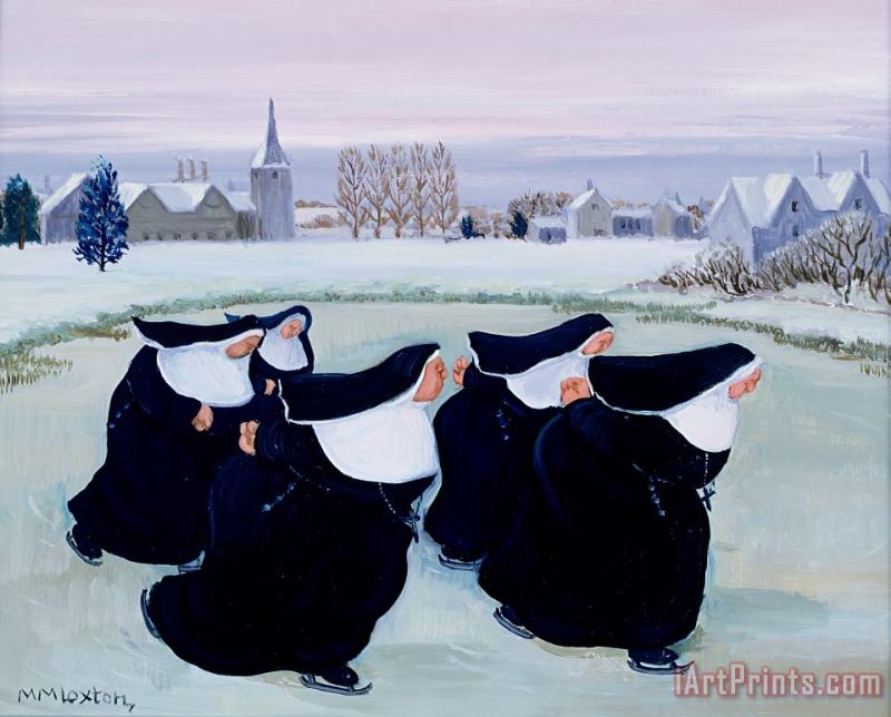 Margaret Loxton Winter at the Convent Art Print